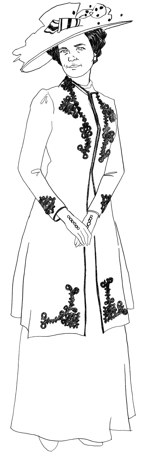 Cora Crawley: Illustration aus Downton Abbey