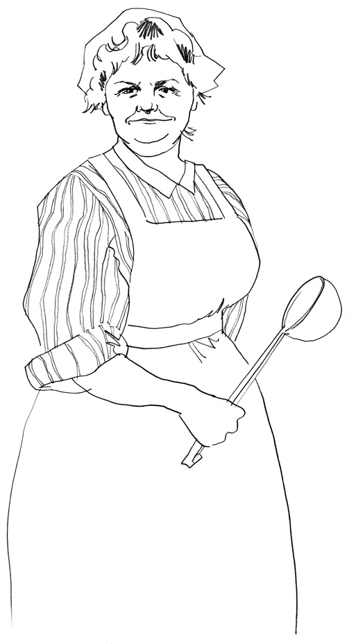 Mrs Patmore: Illustration aus Downton Abbey